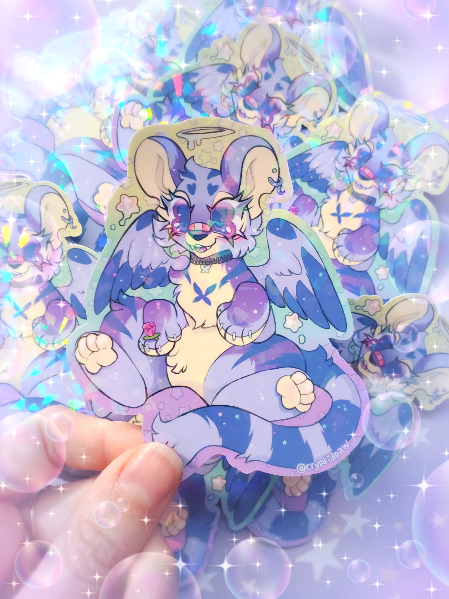 Y2Kougra Angel Kitty Sticker